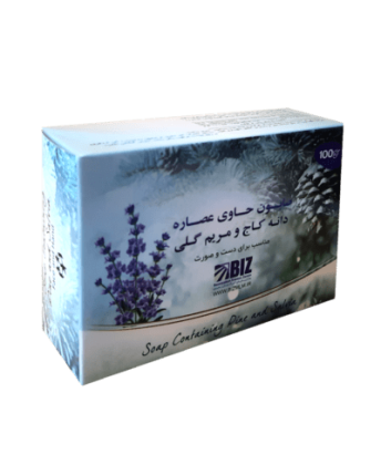 پک ۳ عددی صابون دست و صورت دانه کاج و مریم گلی