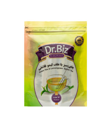 دمنوش چای سبز با علف ليمو قاشقی -۱۶ عددی