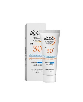 کرم ضد آفتاب spf۳۰ بی رنگ حجم ۴۰ میل ویتابلا